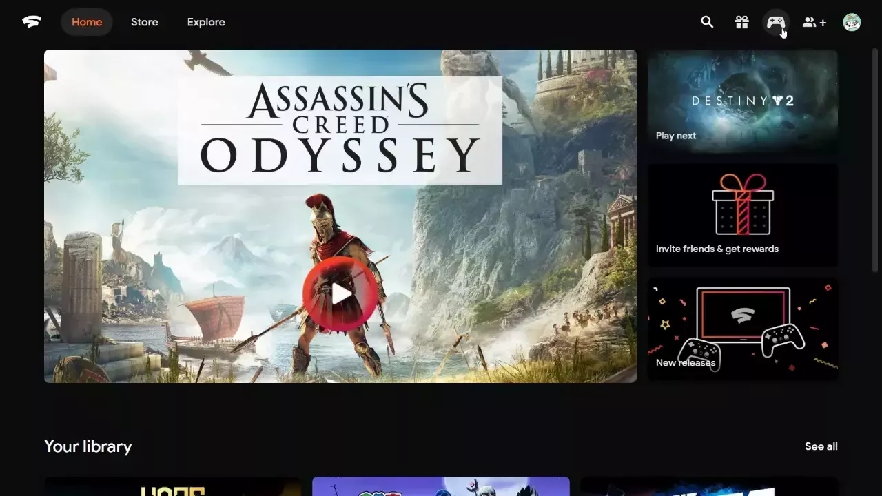 ChromeブラウザでGoogle StadiaにXboxコントローラーを接続する。